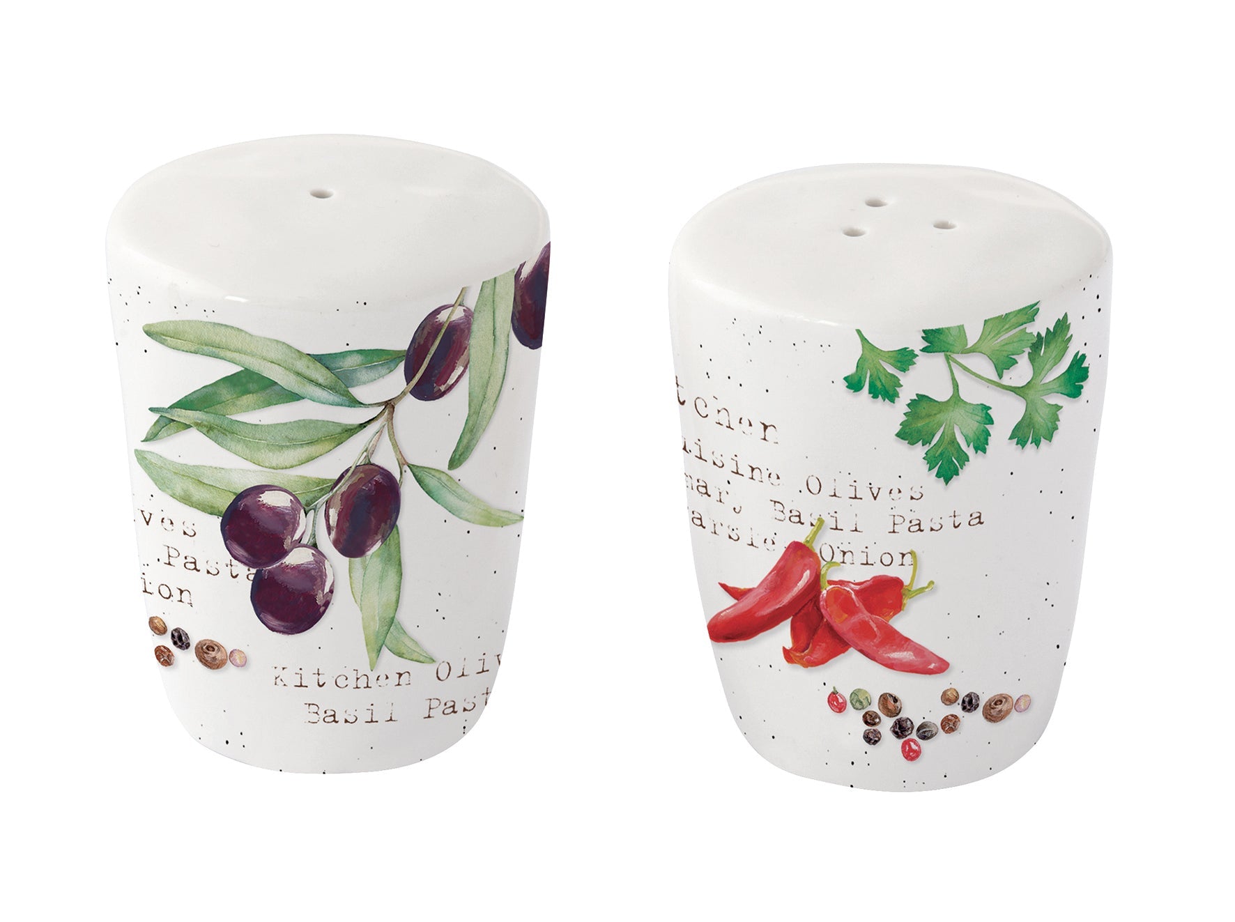 HOME & KITCHEN SĀLS UN PIPARU TRAUCIŅI H6CM, PORCELĀNS