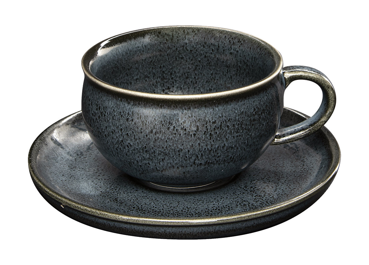 MAGMA TASE AR APAKŠTASI 250ML, T.PELĒKA, PORCELĀNS