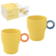 TWIST & MATCH KRŪZES 300ML, KOMPL. 2GAB, DZELTENAS, PORCELĀNS