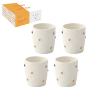 TWIST & MATCH ORANGE KAFIJAS TASES 100ML KOMPL. 4GAB, PORCELĀNS, DĀVANU KASTĒ