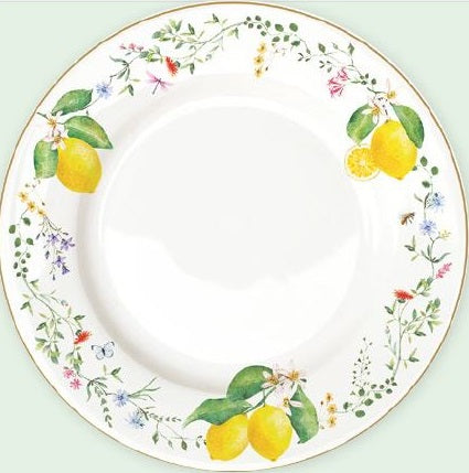 FLEURS ET CITRONS PUSDIENU ŠĶĪVIS 26.5CM, PORCELĀNS