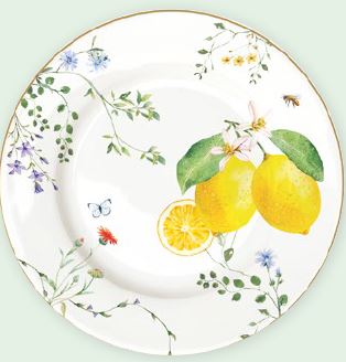 FLEURS ET CITRONS ŠĶĪVIS 19CM, PORCELĀNS