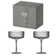 MODERN CLASSIC KOKTEIĻU GLĀZES 250ML KOMPL.2GAB, UZ KĀJIŅAS, PELĒKAS, KRISTALĪNS