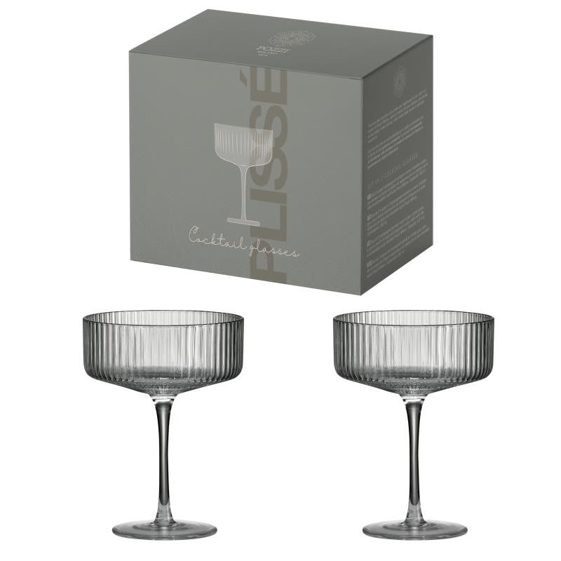 MODERN CLASSIC KOKTEIĻU GLĀZES 250ML KOMPL.2GAB, UZ KĀJIŅAS, PELĒKAS, KRISTALĪNS