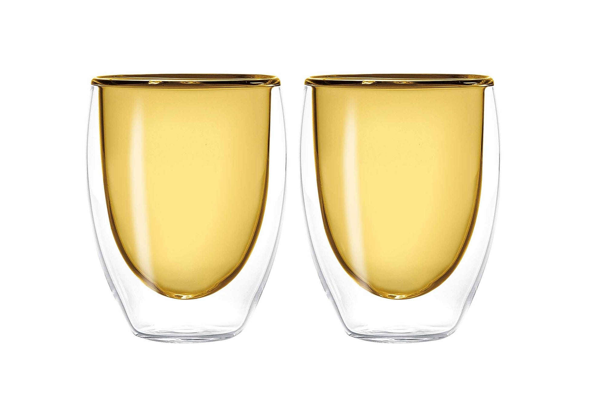 WD GLĀZES 220ML, KOMPL. 2GAB, DUBULTSIENU, DZELTENA, STIKLS