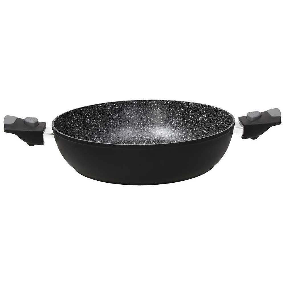 SPACE SAVING SAUTĒŠANAS PANNA 28CM, AR NOŅEMAMU ROKTURI, ALUMĪNIJS/BAKELĪTS, INDUKCIJA