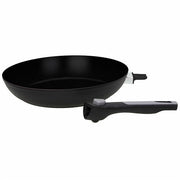 SPACE SAVING SAUTĒŠANAS PANNA 28CM AR NOŅEMAMIEM ROKTURIEM, ALUMĪNIJS/BAKELĪTS, INDUKCIJA