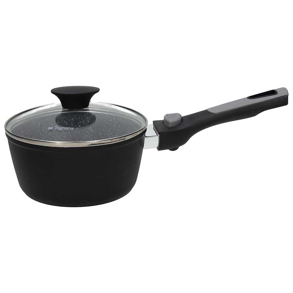 SPACE SAVING MĒRCES KATLIŅŠ 16CM, AR VĀKU, AR NOŅEMAMU ROKTURI, ALUMĪNIJS/BAKELĪTS, INDUKCIJA