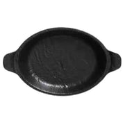 VULCANIA BLACK OVĀLS CEPAMTRAUKS 20.5X11.7CM, 230ML, PORCELĀNS