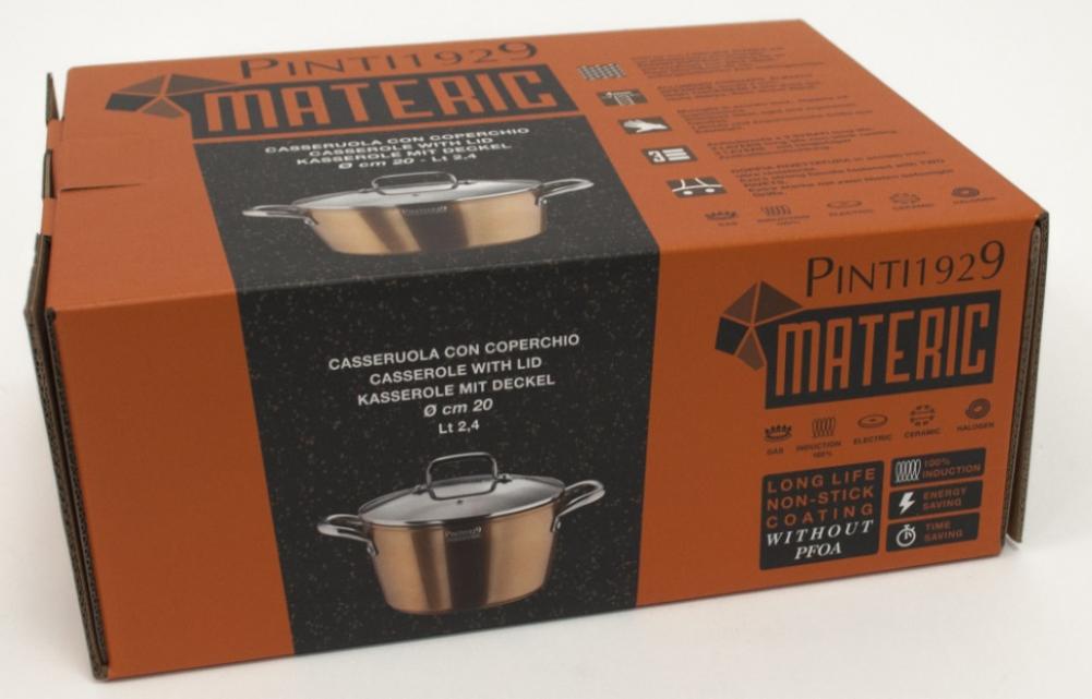 MATERIC KATLS AR VĀKU 20CM, 2.4L, INDUKCIJAI