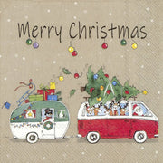 CHRISTMAS CAMPING SALVETES 33x33CM 20GAB, PAPĪRS