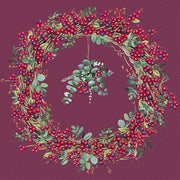 BERRY WREATH SALVETES 33x33CM 20GAB, PAPĪRS