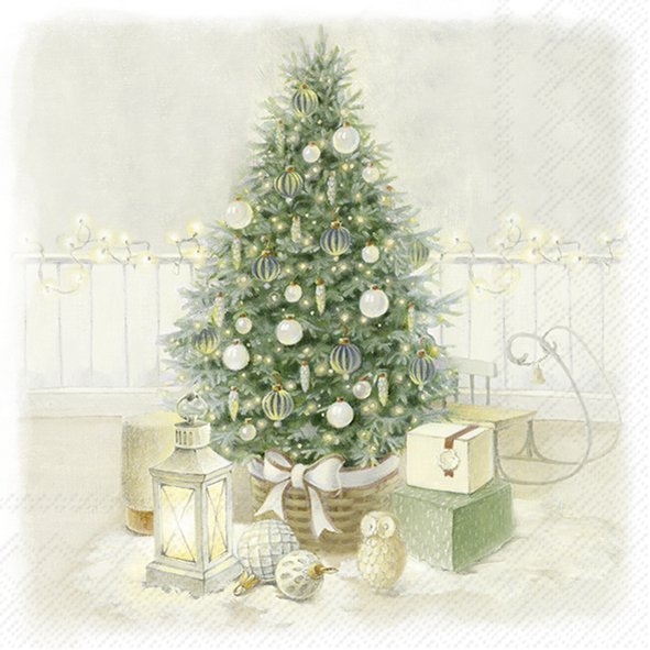 COZY CHRISTMAS EVE SALVETES 33x33CM 20GAB, PAPĪRS