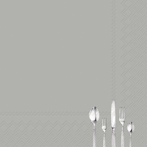 TINY CUTLERY SALVETES 33x33CM 20GAB, PELĒKZILAS, PAPĪRS