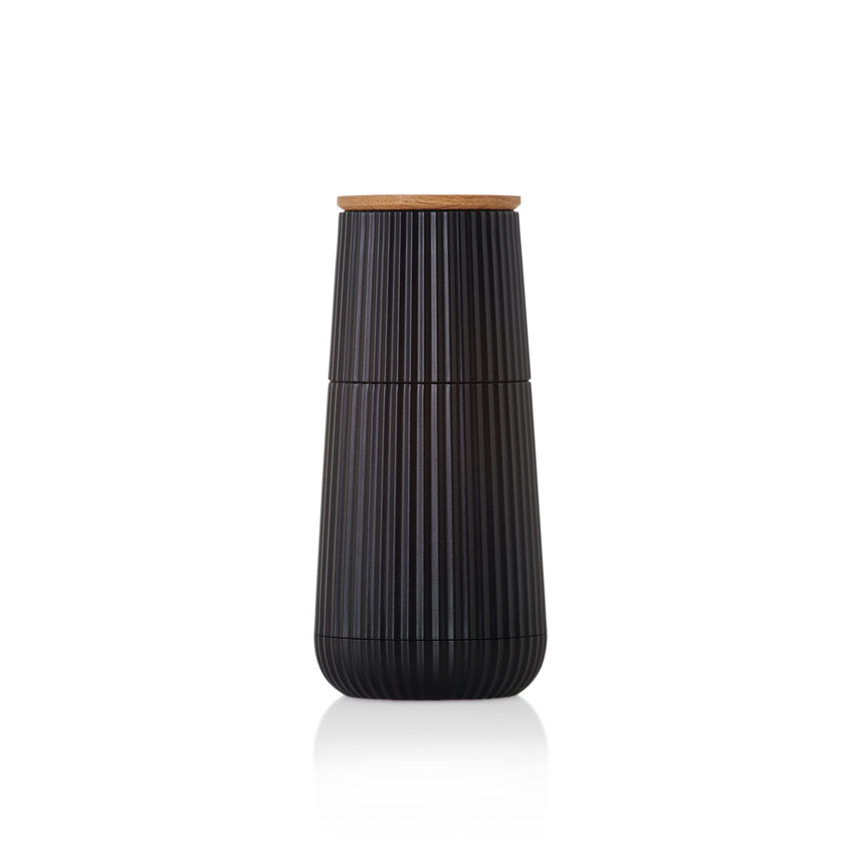 SCAPE SĀLS UN PIPARU,DZIRNAVIŅU KOMPL.1GAB.,,H12.3CM, D5.8CM, MELNS,,OZOLKOKS/PLASTMASA