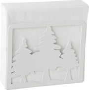 SALVEŠU TURĒTĀJS 15X15X4 CM, BALTS, METĀLS