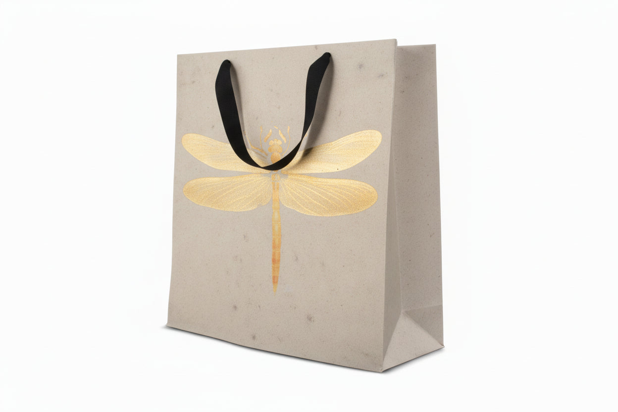 DĀVANU MAISIŅŠ MEDIUM 20X25X10CM DRAGONFLY