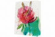 DĀVANU MAISIŅŠ MEDIUM 20x25x10CM PEONY WATERCOLOR
