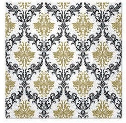 SALVETES 33X33CM ROYAL ORNAMENT GOLD