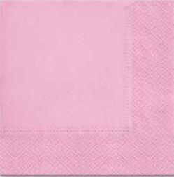 SALVETES 33x33CM UNICOLOR, ROSA