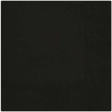 SALVETES 33X33 UNICOLOR BLACK