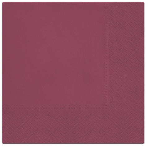 SALVETES 33x33CM UNICOLOR, BORDEAUX