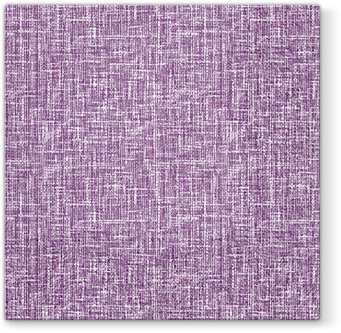 SALVETES 33X33CM LINEN STRUCTURE VIOLET