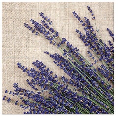 SALVETES 33X33CM LAVENDER SHEAF