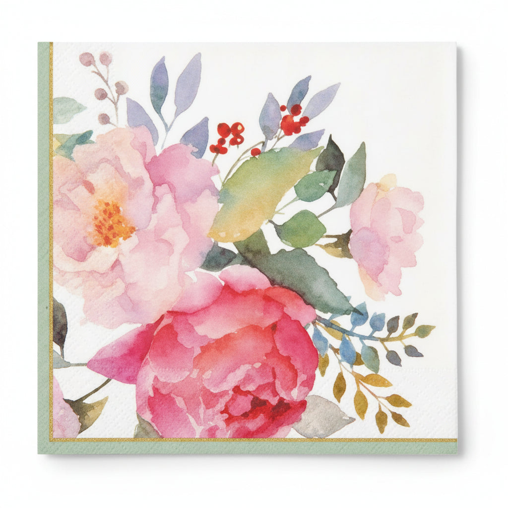SALVETES 33X33CM TENDER BOUQUET