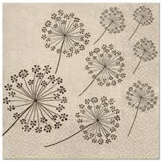 SALVETES 33X33CM WE CARE DANDELIONS