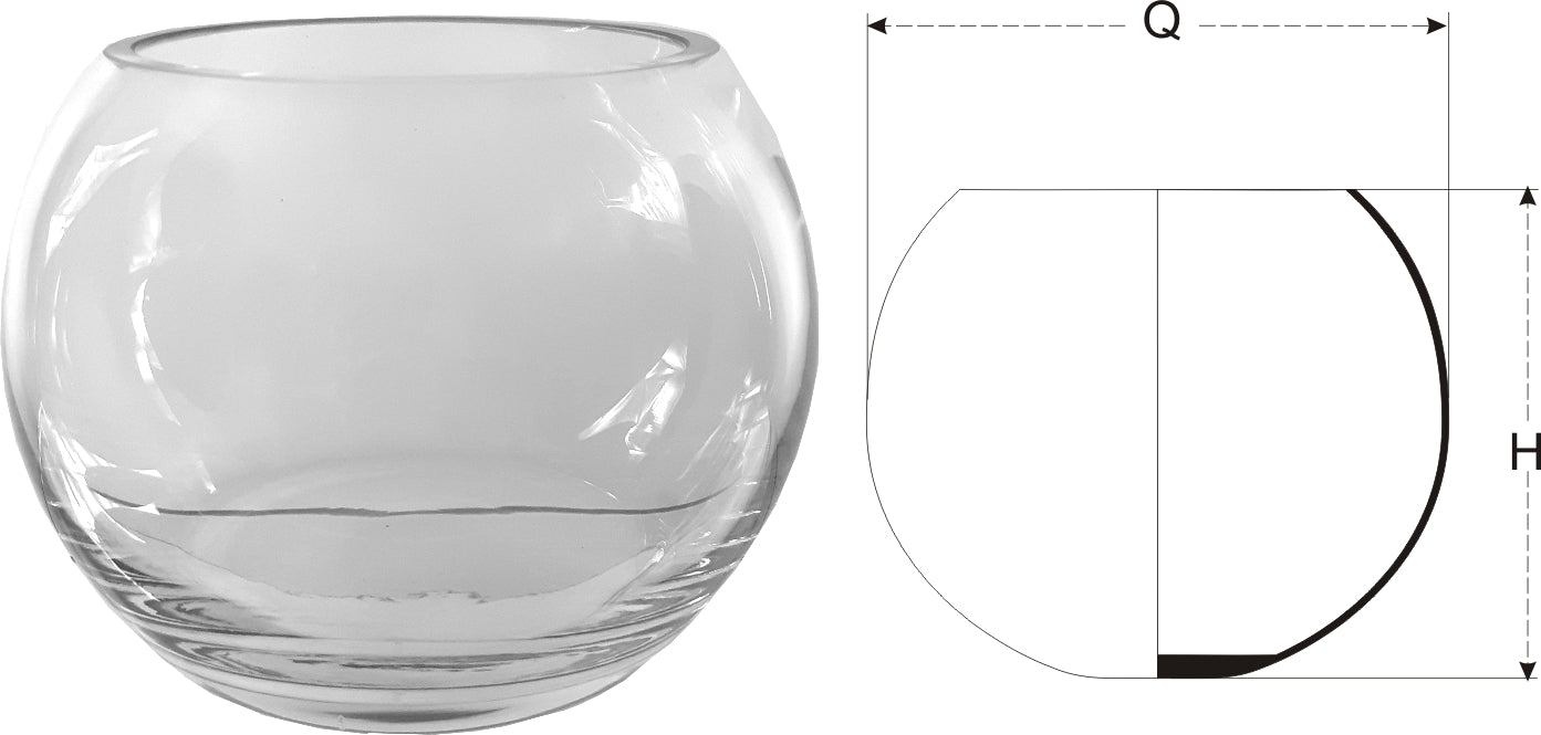 AKVĀRIJS H16CM, D20CM, STIKLA
