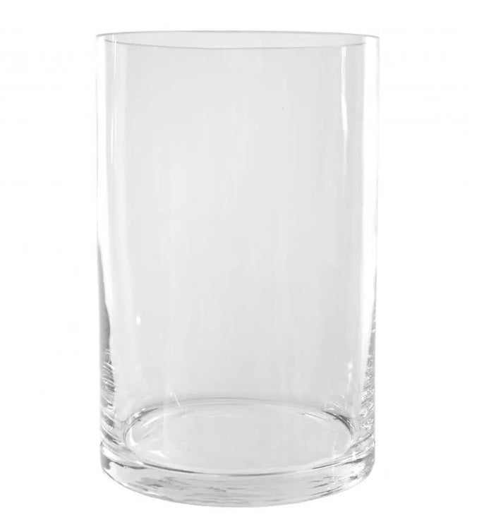 VĀZE CILINDRS H30CM, D19CM, STIKLS