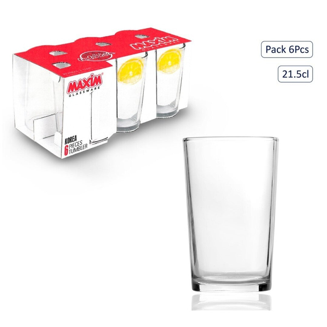 GLĀZES KOMPL. 6GAB, 210ML, STIKLS