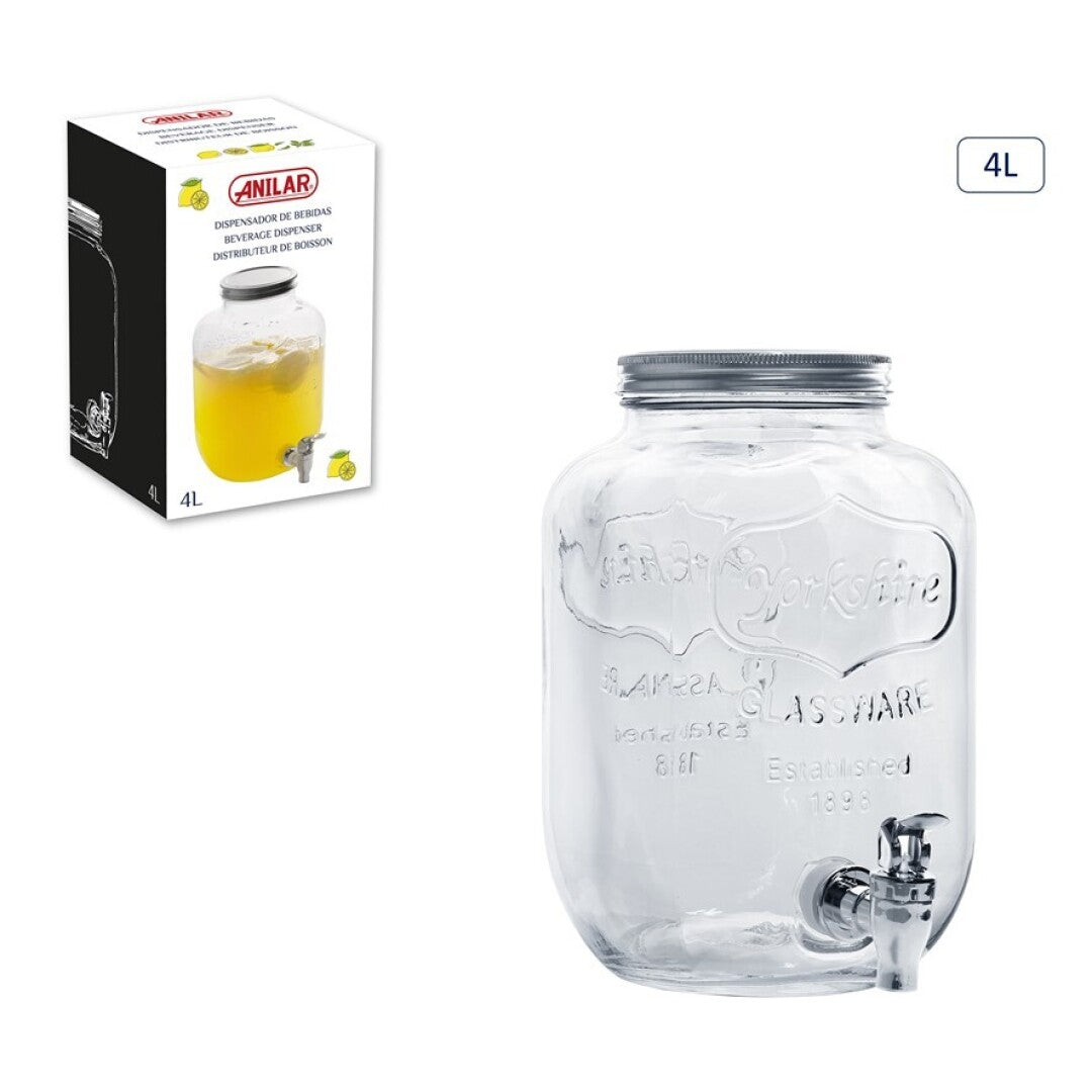 DZĒRIENU TRAUKS 4L, AR KRĀNU, STIKLS