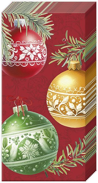CHRISTMAS BUBBLES KABATAS LAKATIŅI 21x21CM 10GAB, 4SL PAPĪRS