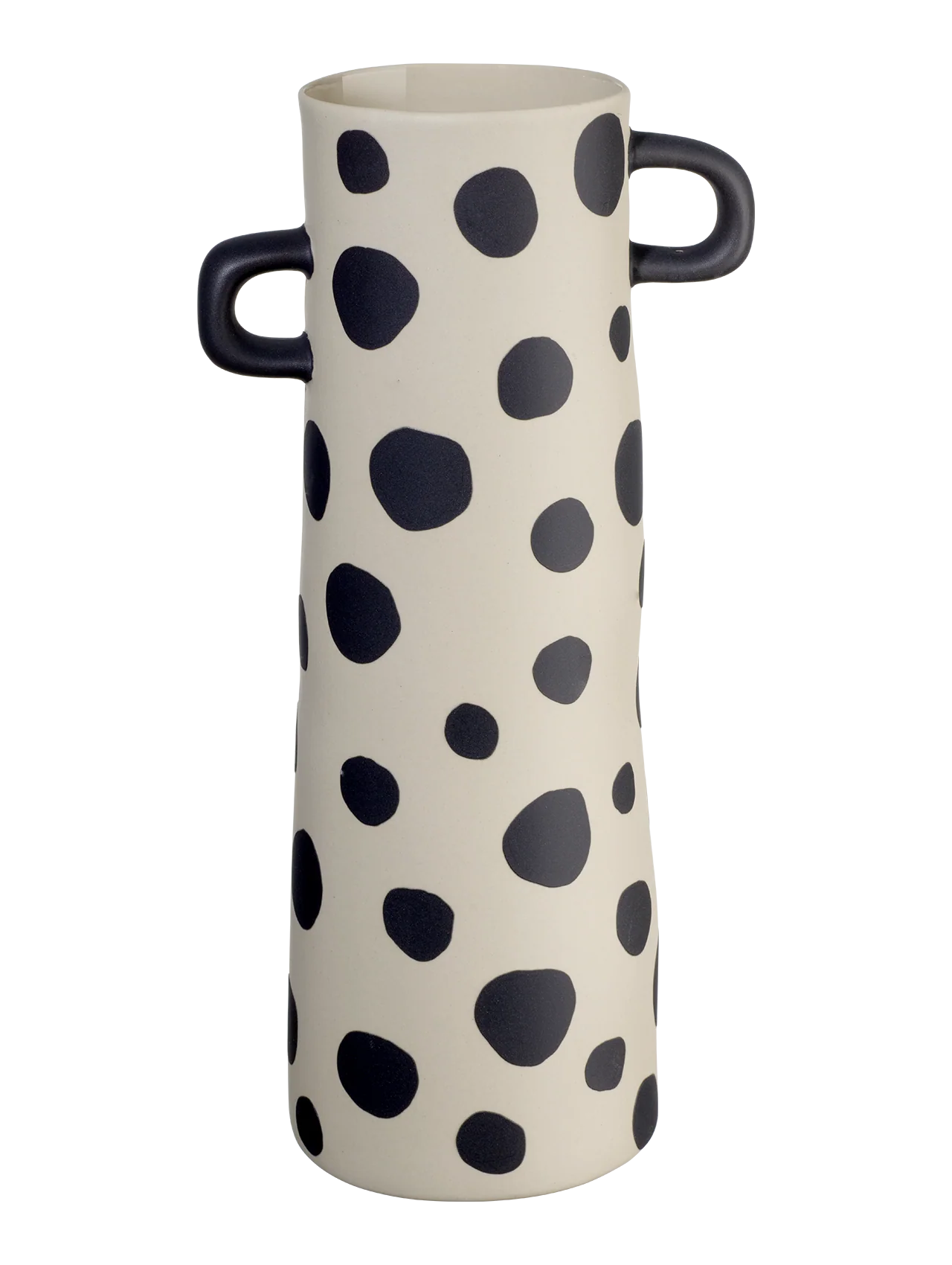 RAYU VĀZE PUNKTOTA  D.10CM, H.28CM, KERAMIKA