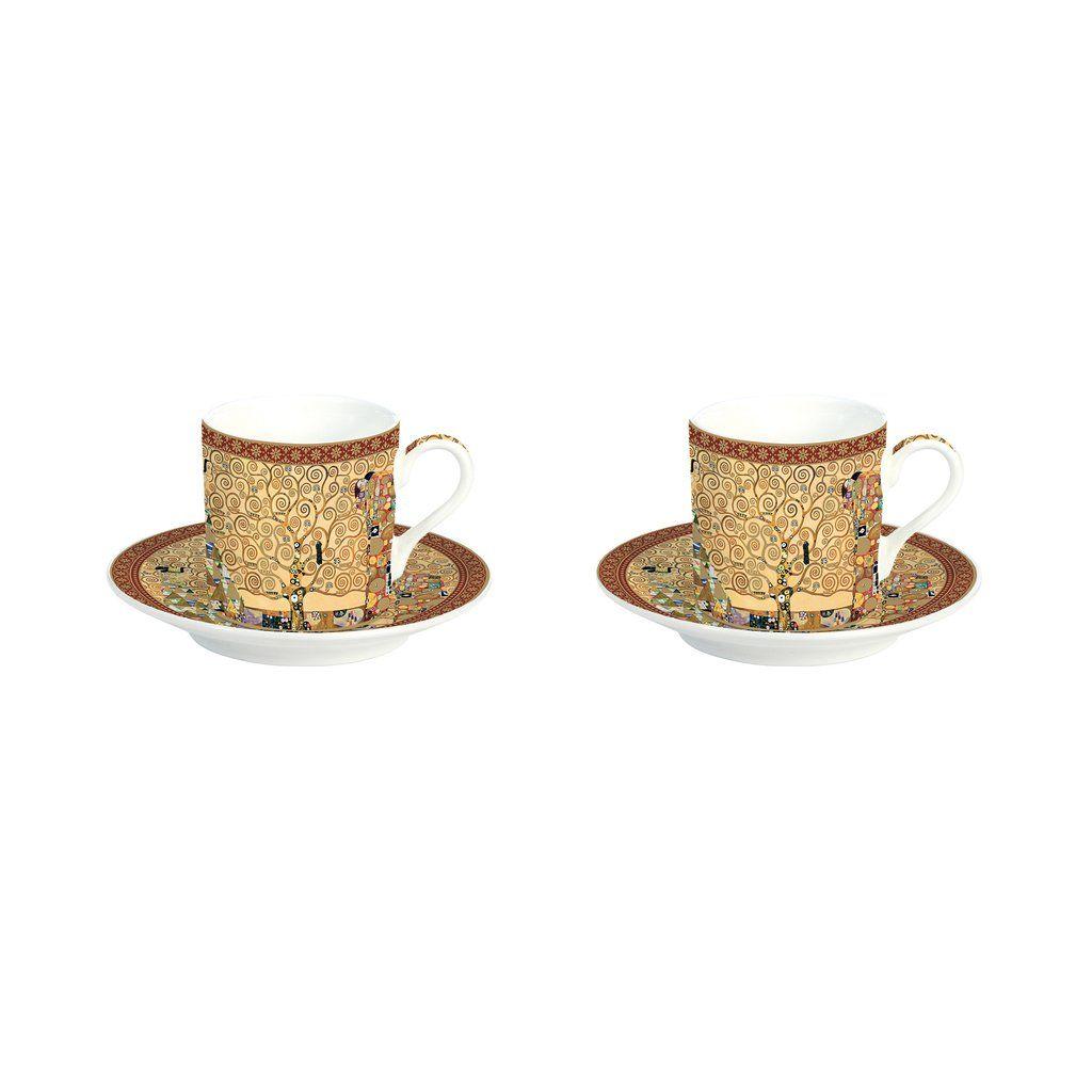 MASTERPIECE KLIMT TREE OF LIFE ESPRESSO TASE 75ML AR APAKŠTASI, 2GB