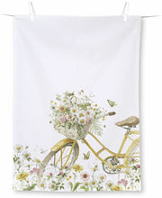 FLOWER BIKE VIRTUVES DVIELIS 50x70CM, KOKVILNA