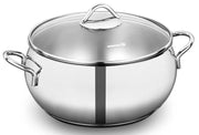 TOMBIK KATLS 26CM, 7.1L, AR STIKLA VĀKU, NER.TĒR., INDUKCIJAI