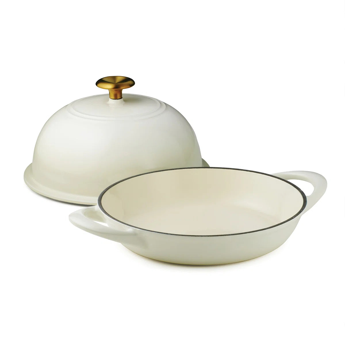 ČUGUNA MAIZES PANNA EMALJĒTA 24 CM, 1,6L; LATTE