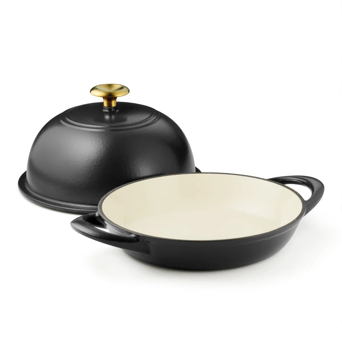 ČUGUNA MAIZES PANNA EMALJĒTA 24 CM, 1,6L; MELNA