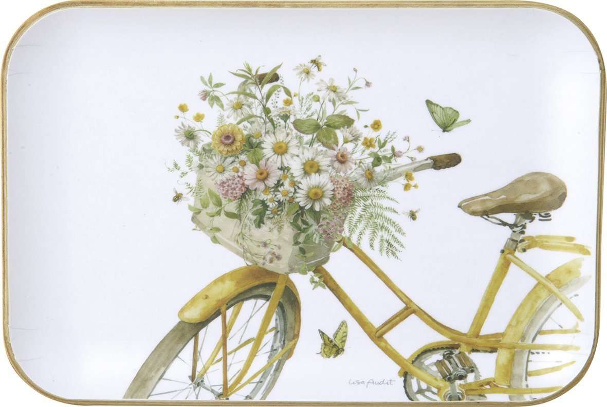 FLOWER BIKE PAPLĀTE 19.5x13CM, KOKS