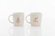BRILLY KRŪZE 320ML 2 VEIDI, BALTA/ZELTA DEKORS, PORCELĀNS