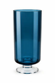 INDIGO SVEČTURIS, H 25,00 cm, LAKOTS, STIKLA