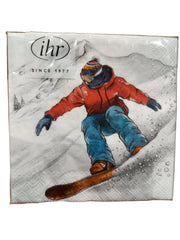 BLACK SKI RUNS SALVETES 25X25 CM 20GAB, PAPĪRS