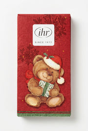 CHRISTMAS TEDDY  KABATLAKATIŅI 21X21CM 20GAB, 4-SLĀŅI, PAPĪRS