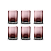 VIOLA GLĀZES 350ML, KOMPL. 6GAB, SARKANBRŪNAS, STIKLS
