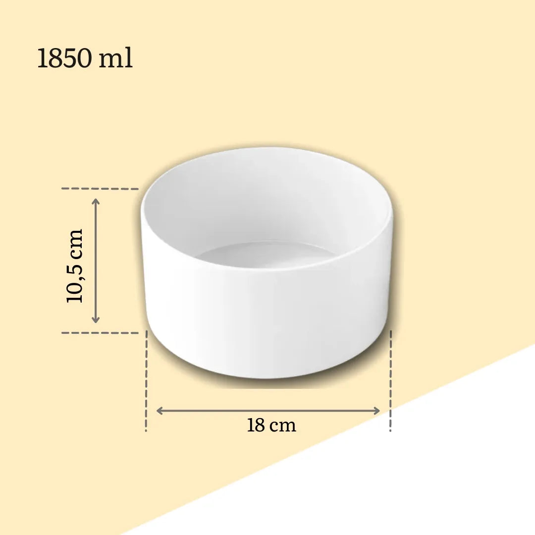 BĻODA 18 CM, 1850 ML, PORCELĀNS