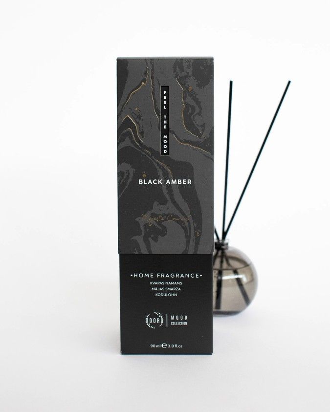 ODORO MOOD TELPU AROMATIZATORS BLACK AMBER  90ML, 10KOC.
