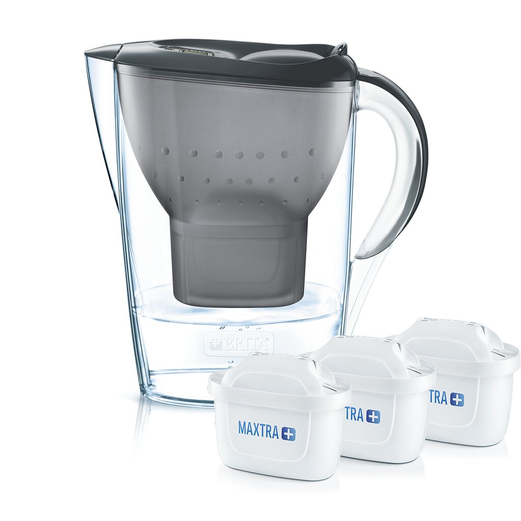 MARELLA  ŪDENS FILTRAKRŪZE 2,4 L, +3 KAPSULAS, GRAFĪTA